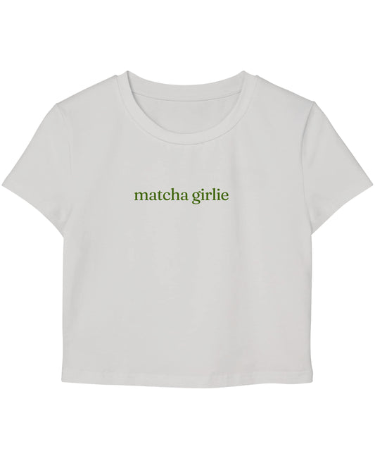 White Baby Tee Front Design