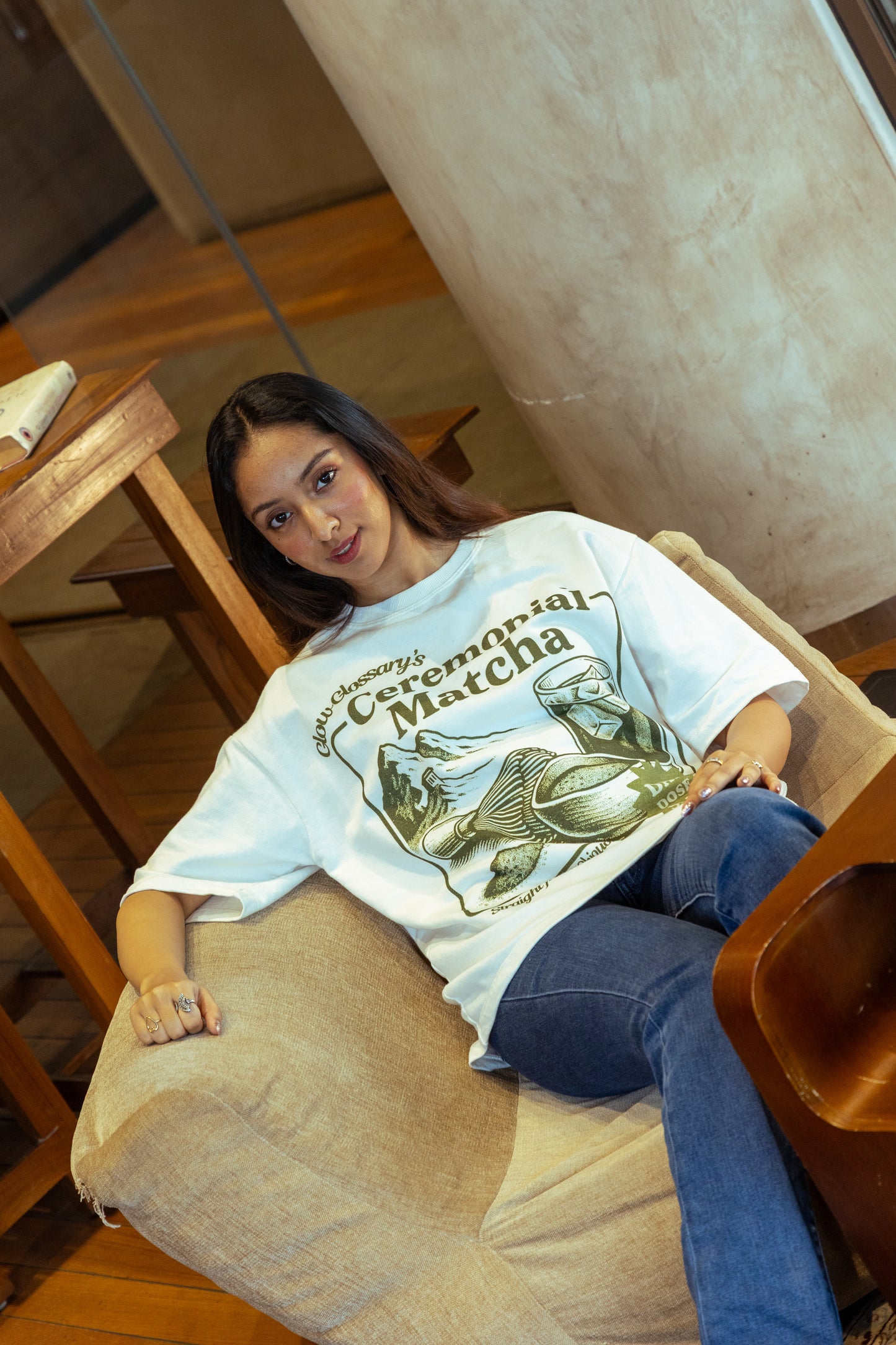 Your GG Oversize Tee in Off White (Unisex)