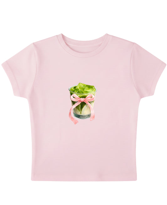 Baby Pink Baby Tee Front Design