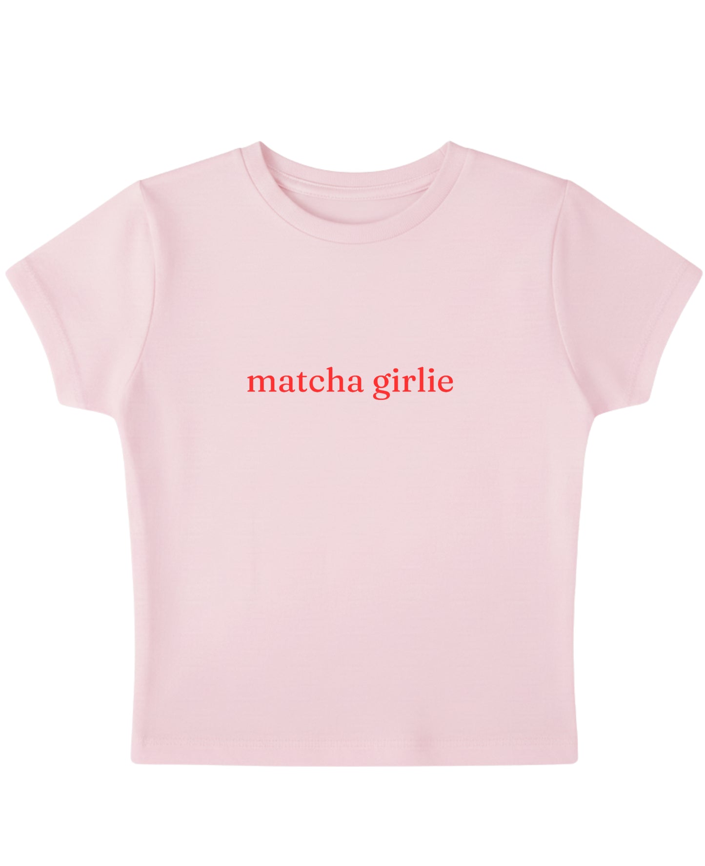 Baby Pink Baby Tee Front Design
