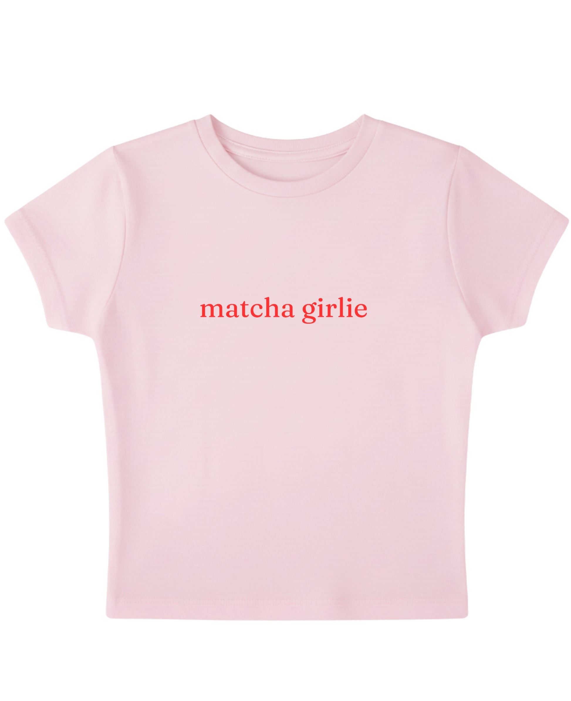 Baby Pink Baby Tee Front Design