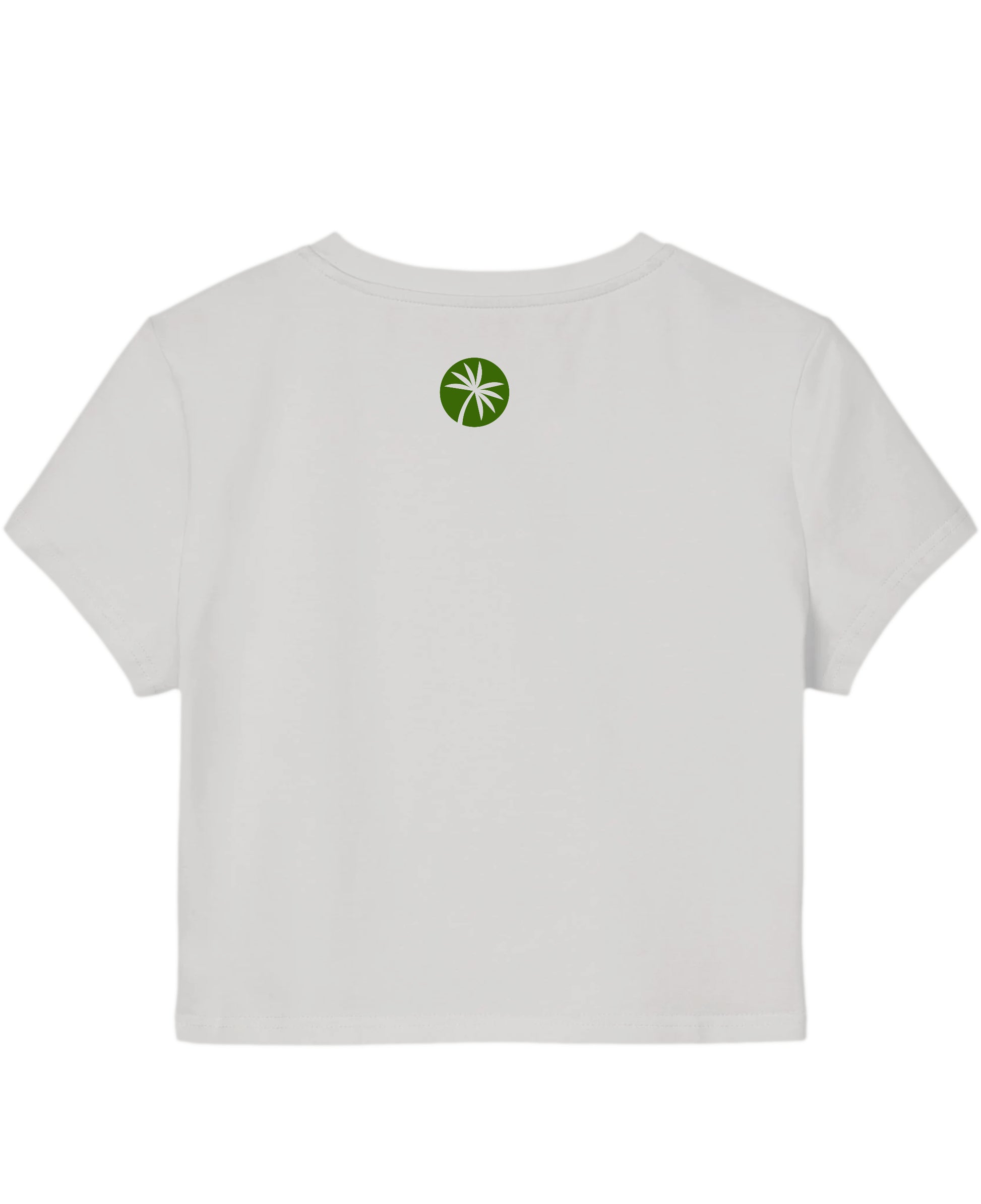 White Baby Tee Back Design