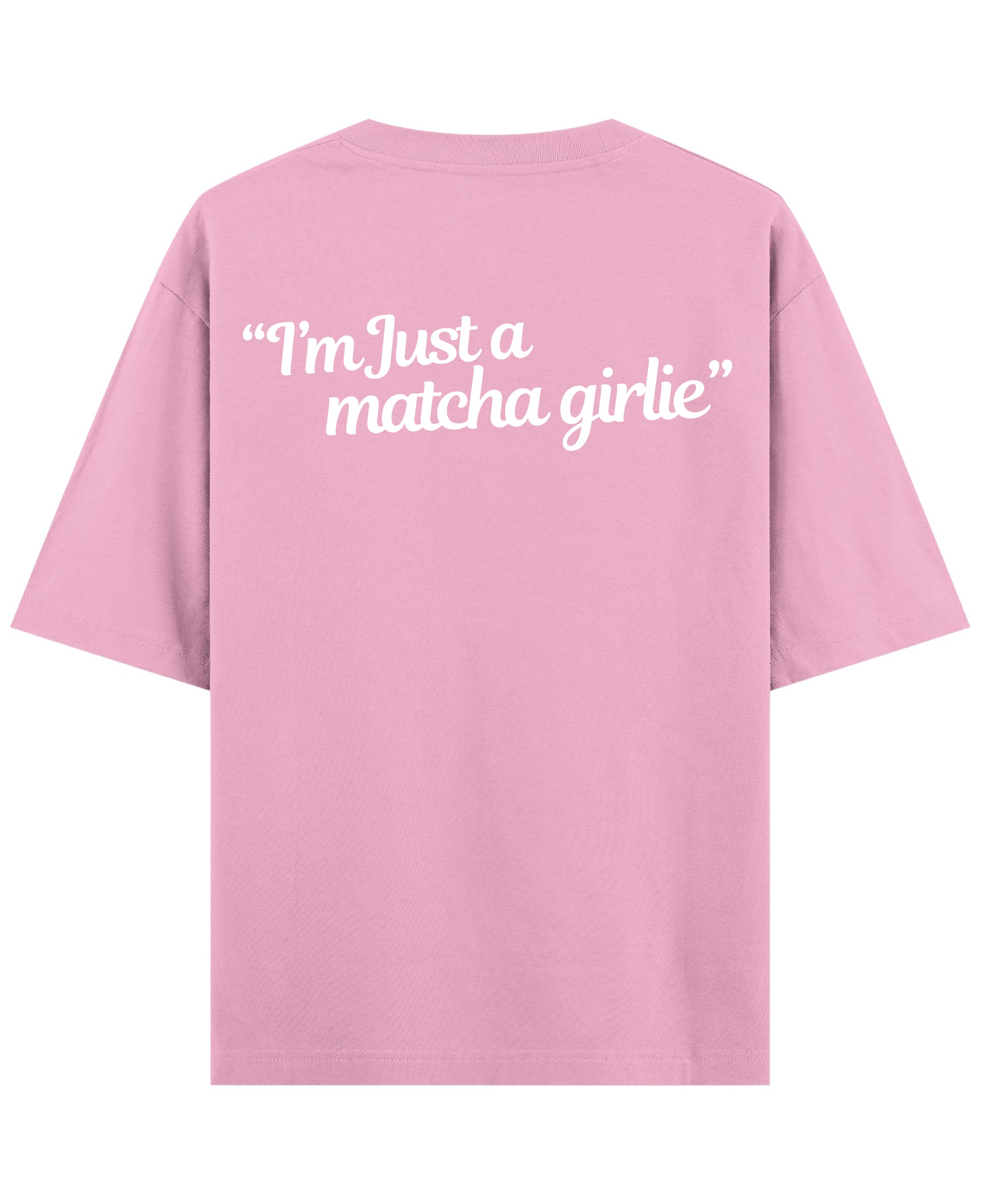 Baby Pink Oversized T-Shirt Back Design