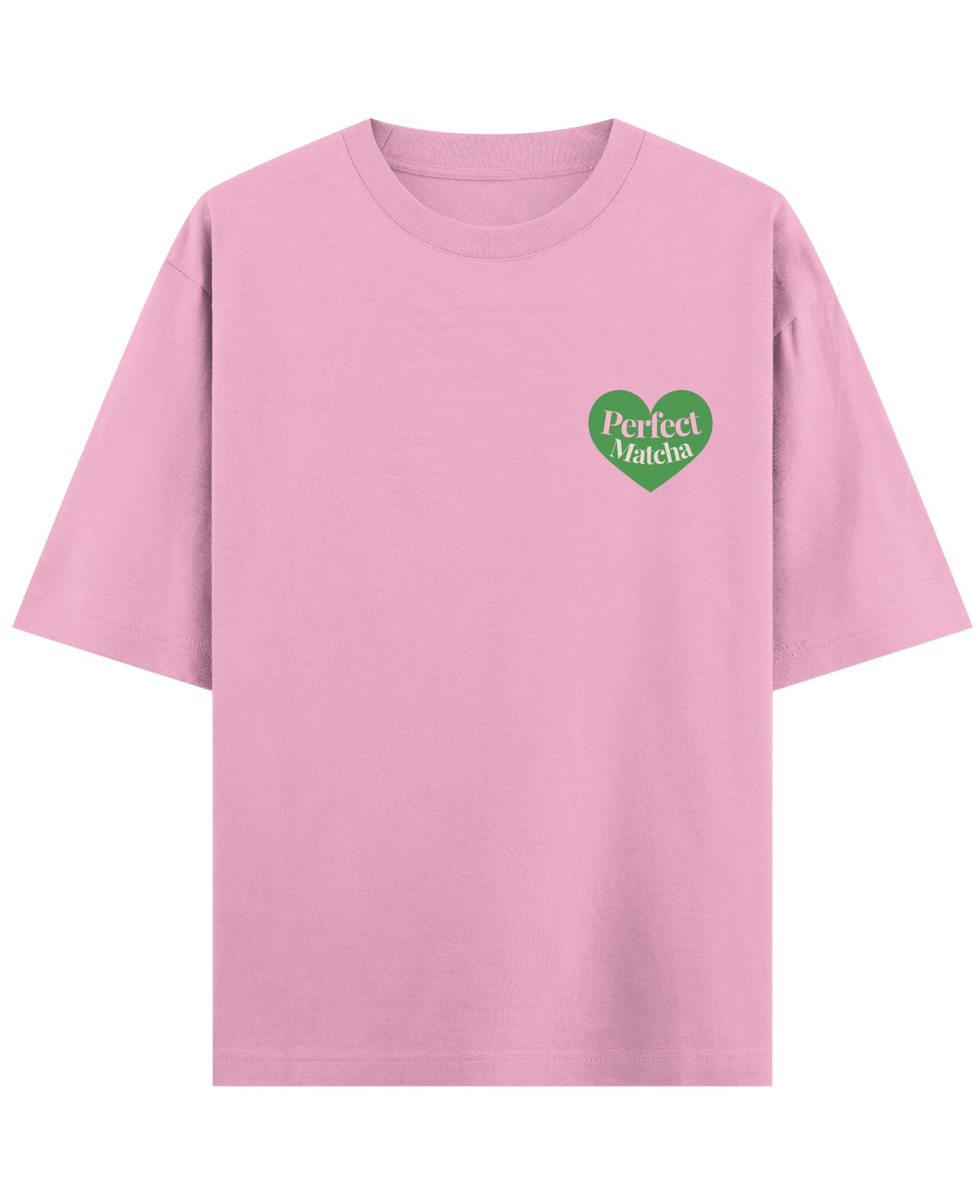 Baby Pink Oversized T-Shirt Front Design